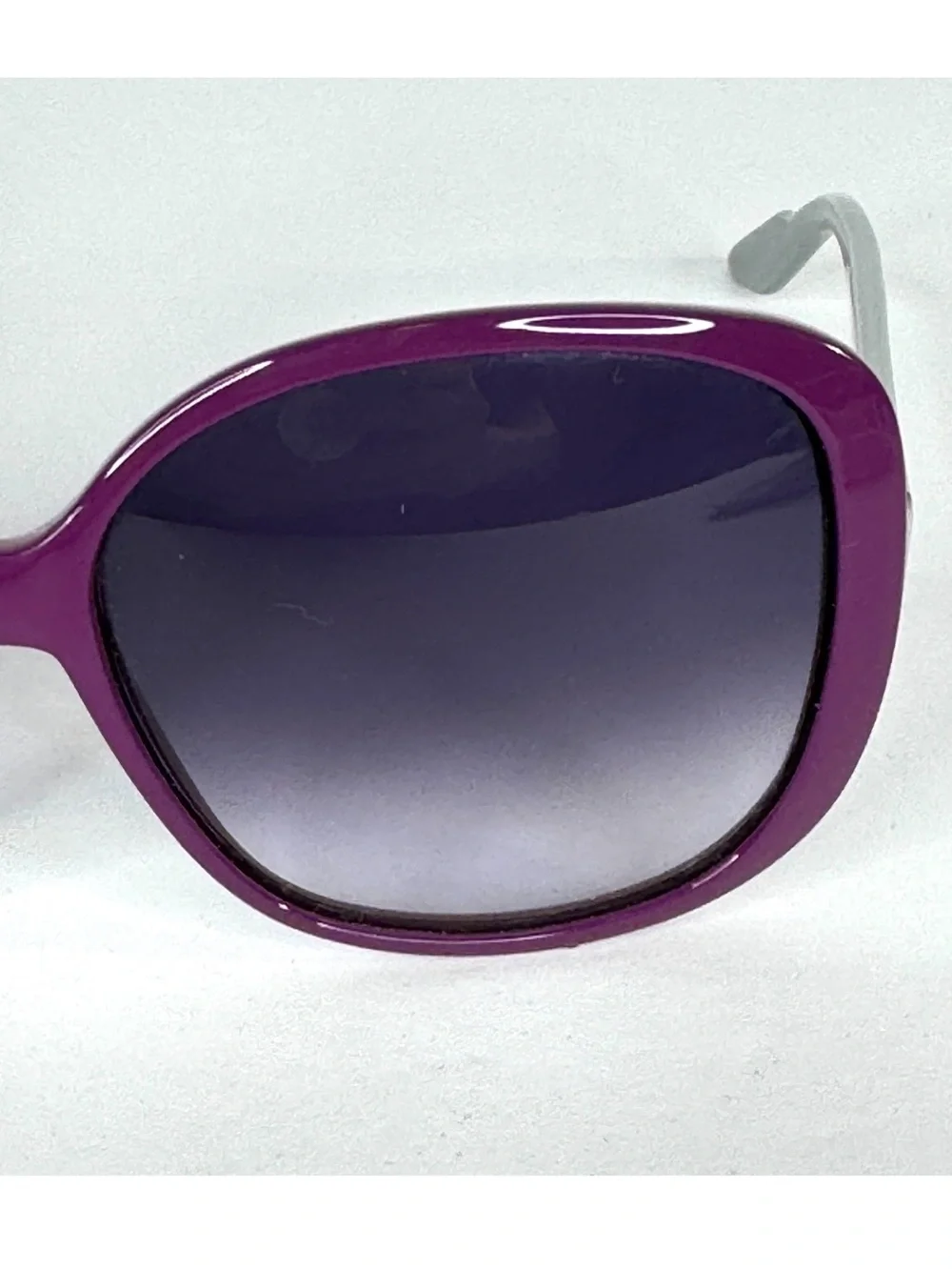 GUCCI 3157 Oversized Sunglasses NEW In Case Violet Silversmoke Made In Italy